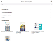 Tablet Screenshot of absolutesewing.co.nz